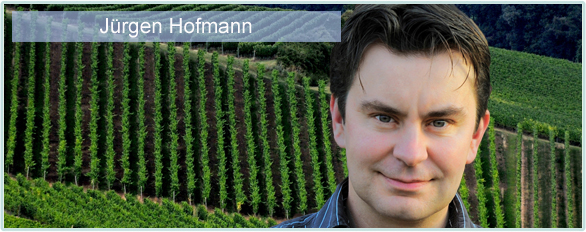 Die Weine von J�rgen Hofmann kommen aus dem kleinen Ort Appenheim in Rheinhessen. Die Reben f�r die Weine von Hofmann wachsen auf Muschelkalk.