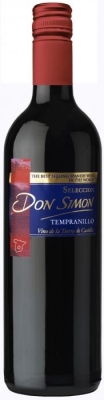 Don Simon Seleccion rot - Der Don Simon Selection rot ist ein Vino de la Tierra de Castilla aus der Rebsorte Tempranillo, welche auch im spanischen Weinbaugebiet Rioja die Hauptrebsorte darstellt. Die Weine der Don Simon Selec... Don Simon Seleccion rot - Der Don Simon Selection rot ist ein Vino de la Tierra de Castilla aus der Rebsorte Tempranillo, welche auch im spanischen Weinbaugebiet Rioja die Hauptrebsorte darstellt. Die Weine der Don Simon Selec...