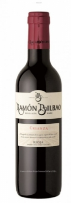 Bodegas Ramon Bilbao Crianza DOCa halbe Flasche 0,375l - Ram�n Bilbao Crianza: Dieser vielseitige, ausgewogene Wein besteht zu 100% aus Tempranillo. Ein echter Klassiker, der rund 14 Monate in amerikanischen Eichenf�ssern und abschlie�end 8 Monate auf der F...