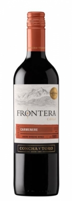 Concha y Toro Frontera Carmenere - Die Anbaugebiete f�r die Frontera-Weine im Valle Central wurden streng nach den Anforderungen der Rebsorten auserkoren. Die majest�tischen Anden im Osten, der Pazifische Ozean im Westen, die Atacama-W...