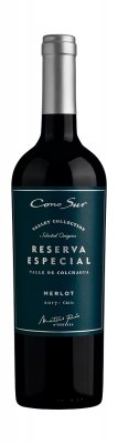 Cono Sur Merlot Reserva - Cono Sur Reservas: Die Komplexität der Weine und der Charakter dieser Linie werden durch ausgewähltes Traubengut von älteren und weniger ertragreichen Rebstöcken erreicht. Die hohe Qualität der Reserv... Cono Sur Merlot Reserva - Cono Sur Reservas: Die Komplexität der Weine und der Charakter dieser Linie werden durch ausgewähltes Traubengut von älteren und weniger ertragreichen Rebstöcken erreicht. Die hohe Qualität der Reserv...