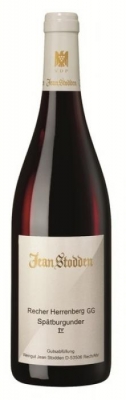 Jean Stodden Recher Herrenberg Sp�tburgunder Qualit�tswein trocken - Bestes Burgund aus dem Tal der Ahr  Bereits seit 1578 widmet sich die Familie Stodden im Ahrtal dem Weinbau, und ab 1900 wird in Eigenregie gekeltert. Heute ist klar, wo der stilistische Weg hinf�hrt:...