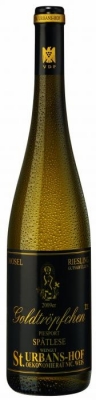 Sankt Urbanus-Hof Piesporter Goldtr�pfchen Riesling Sp�tlese - Auf dem St. Urbanus-Hof hat man zweierlei fr�h verstanden: Wie wichtig eine exzellente Lage f�r exzellente Qualit�t ist, und dass eben diese Qualit�t im Weinberg ensteht und nicht etwa im Keller. Natu...