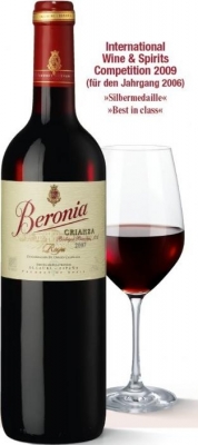 Bodegas+Beronia+Rioja+Crianza+DOCa - Bodegas Beronia ist ein noch relativ junger Erzeuger in der Rioja Alta, dem prestigereichsten Teil der Rioja. Gegr�ndet wurde das Weingut 1973 von einer Gruppe von Freunden, welche die Leidenschaft f�...
