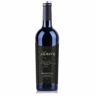 Itynera Primitivo Salento IGT Barrique - Der Itynera Primitivo Salento IGT Barrique hat Schwarzkirsche, Kardamom und etwas Leder in der Nase. Eine explosionsartige F�lle am Gaumen, gro�e Fruchtf�lle, sanftes Tannin und ein sehr langes Finale...